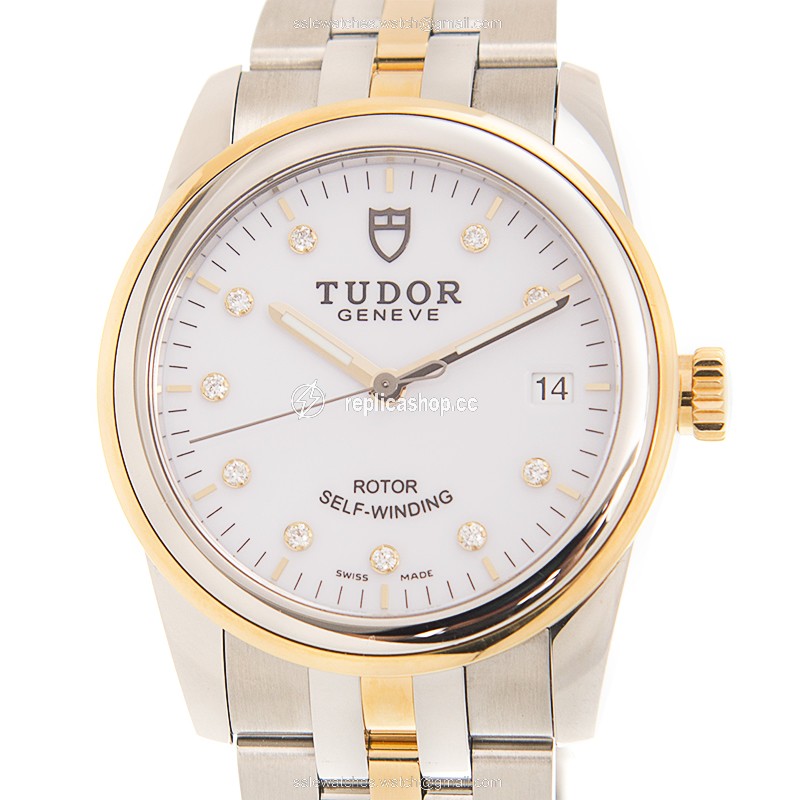 Replica TUDOR GLAMOUR DATE 55003-68053-10DI-WT Replica TUDOR GLAMOUR DATE 55003-68053-10DI-WT