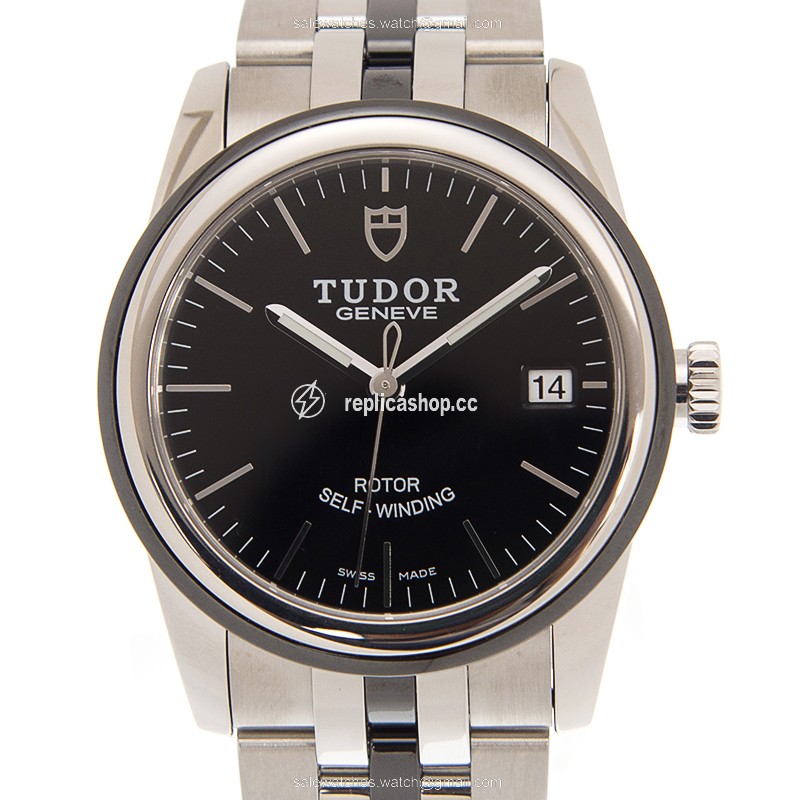 Replica TUDOR GLAMOUR DATE 55010N-68050N-BK Replica TUDOR GLAMOUR DATE 55010N-68050N-BK
