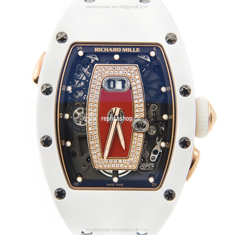 Replica RICHARD MILLE RM37 CERAMIC JASPER DIAMOND RED DIAL Replica RICHARD MILLE RM37 CERAMIC JASPER DIAMOND RED DIAL