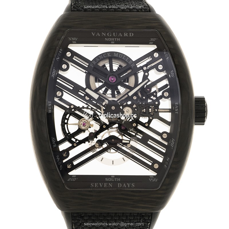 Replica FRANCK MULLER VANGUARD V 45 S6 SQT CARBON NR Replica FRANCK MULLER VANGUARD V 45 S6 SQT CARBON NR